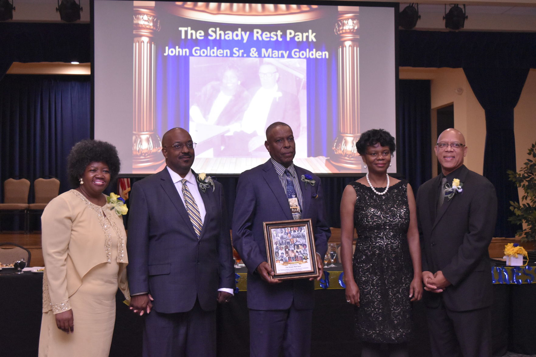 John Benjamin Golden, Jr. receives Legacy Award for The Shady Rest Park.
